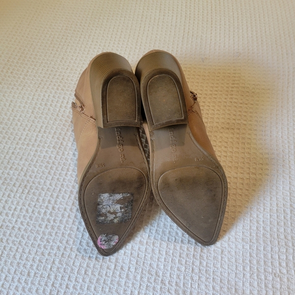 Indigo Tan Leather Ankle Boots - Picture 7 of 10